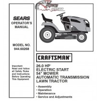 944.60268 Craftsman Parts Manual