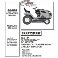944.60269 Manuel de pièces tracteur Craftsman