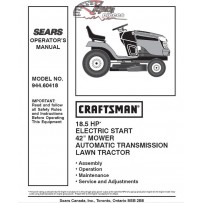 944.60418 Manuel de pièces tracteur Craftsman