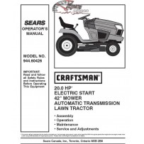 944.60426 Craftsman Parts Manual