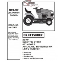 944.60433 Craftsman Parts Manual