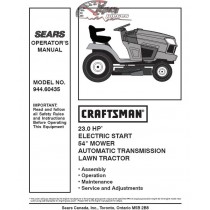 944.60435 Manuel de pièces tracteur Craftsman