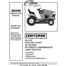 944.60439 Craftsman Parts Manual