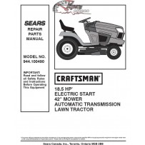 944.100490 Craftsman Parts Manual