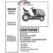 944.600032 Craftsman Parts Manual
