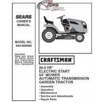 944.600090 Craftsman Parts Manual