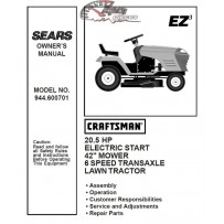 944.600701 Craftsman Parts Manual