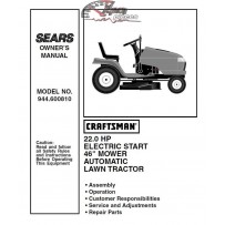 944.600810 Craftsman Parts Manual