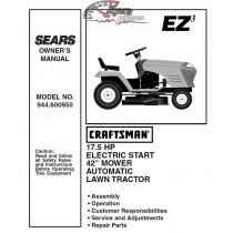 944.600950 Craftsman Parts Manual