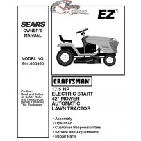 944.600950 Craftsman Parts Manual