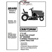 944.601171 Craftsman Parts Manual