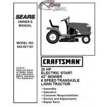 944.601181 Craftsman Parts Manual