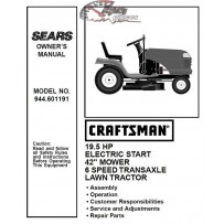 944.601191 Manuel de pièces tracteur Craftsman