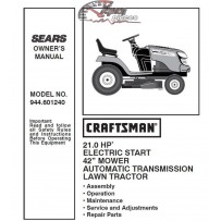 944.601240 Craftsman Parts Manual