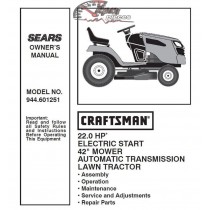 944.601251 Craftsman Parts Manual
