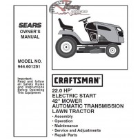 944.601251 Manuel de pièces tracteur Craftsman