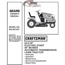944.601270 Manuel de pièces tracteur Craftsman