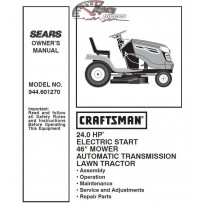 944.601270 Craftsman Parts Manual