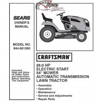 944.601300 Craftsman Parts Manual