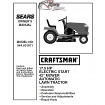 944.601871 Craftsman Parts Manual