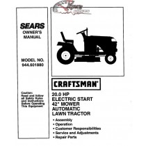 944.601880 Craftsman Parts Manual