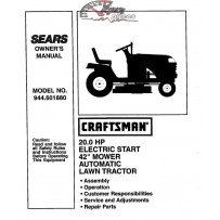 944.601880 Craftsman Parts Manual
