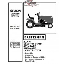 944.601881 Craftsman Parts Manual