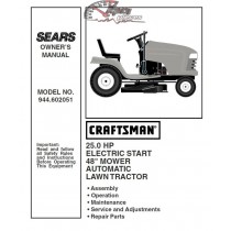944.602051 Manuel de pièces tracteur Craftsman