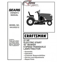 944.602212 Craftsman Parts Manual