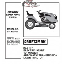 944.602650 Craftsman Parts Manual
