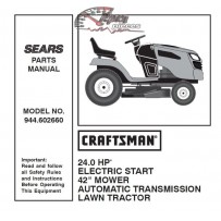 944.602660 Craftsman Parts Manual