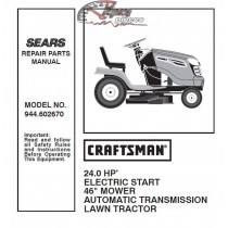 944.602670 Craftsman Parts Manual
