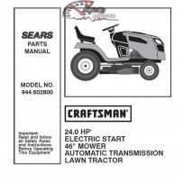 944.602800 Manuel de pièces tracteur Craftsman