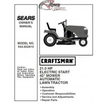944.602810 Craftsman Parts Manual