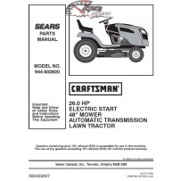 944.602820 Craftsman Parts Manual