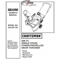 944.521120 Snowblower Craftsman Parts Manual