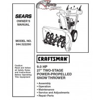 944.522290 Manuel de pièces souffleuse Craftsman
