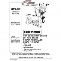 944.522420 Snowblower Craftsman Parts Manual