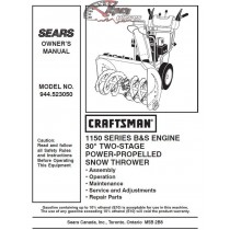 944.523050 Snowblower Craftsman Parts Manual