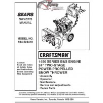 944.524410 Snowblower Craftsman Parts Manual