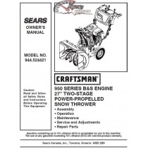 944.524421 Snowblower Craftsman Parts Manual