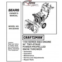 944.524440 Snowblower Craftsman Parts Manual