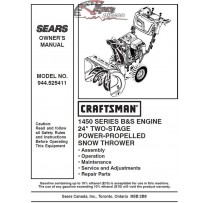 944.525411 Manuel de pièces souffleuse Craftsman