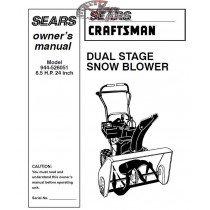 944.526051 Snowblower Craftsman Parts Manual