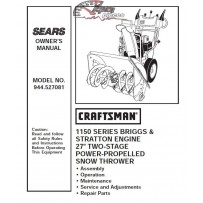 944.527081 Manuel de pièces souffleuse Craftsman