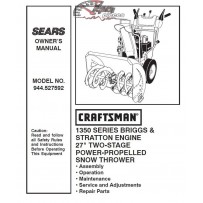 944.527592 Manuel de pièces souffleuse Craftsman