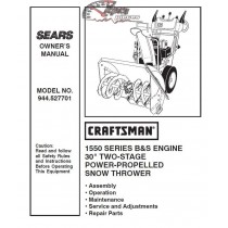 944.527701 Manuel de pièces souffleuse Craftsman