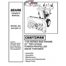 944.528110 Snowblower Craftsman Parts Manual