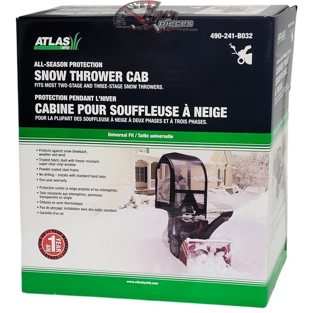 490-241-B032 Cabine pour souffleuse universelle Mtd