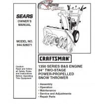 944.528271 Snowblower Craftsman Parts Manual